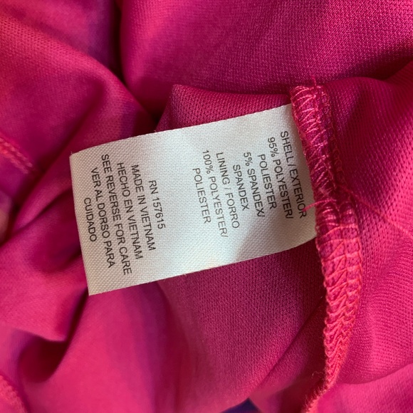 Nicole Miller Floral Charmeuse Satin Slip Maxi Dress Pink XL Artsy Watercolor - Picture 12 of 13